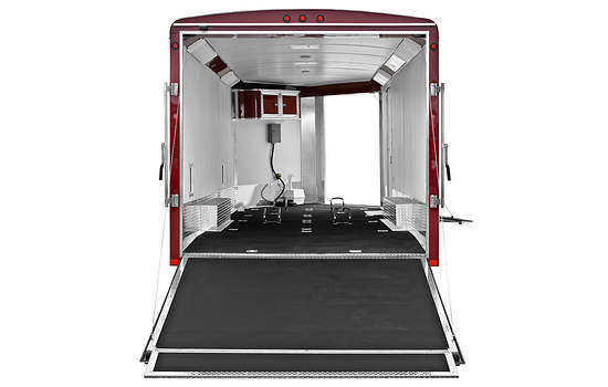 RC RSCT Combo Trailer Rear View and Interior